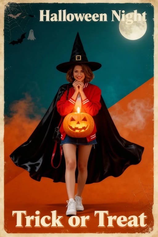 halloween poster AI image generation showcase