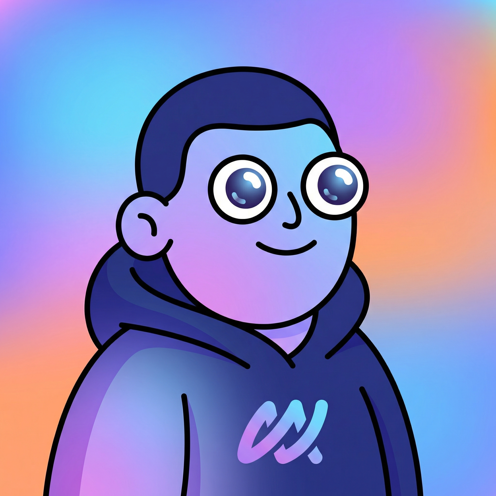 Digital Half-Body Cartoon Portrait