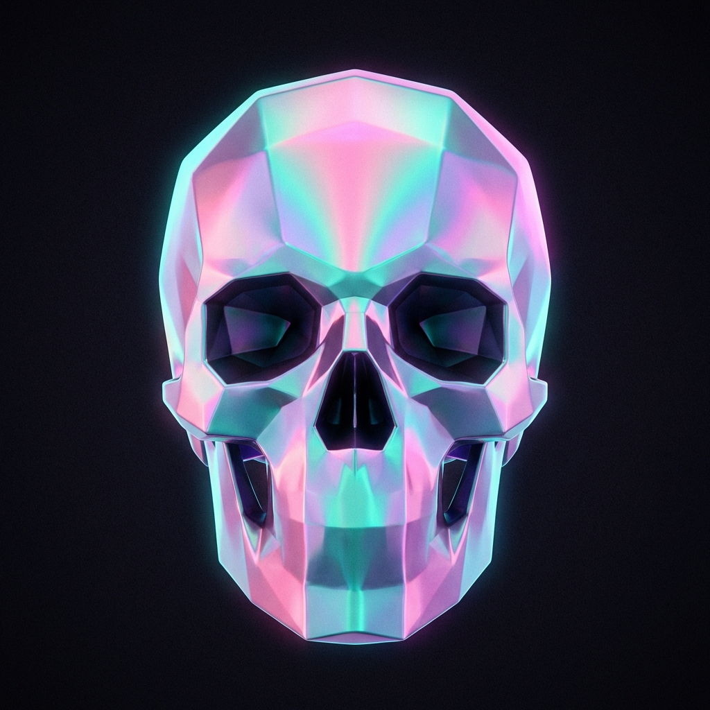 Holographic overlay effect: dreamy rainbow gradients over object surface, overexposed highlights, grain texture for authenticity, dark background framing spectrum colors