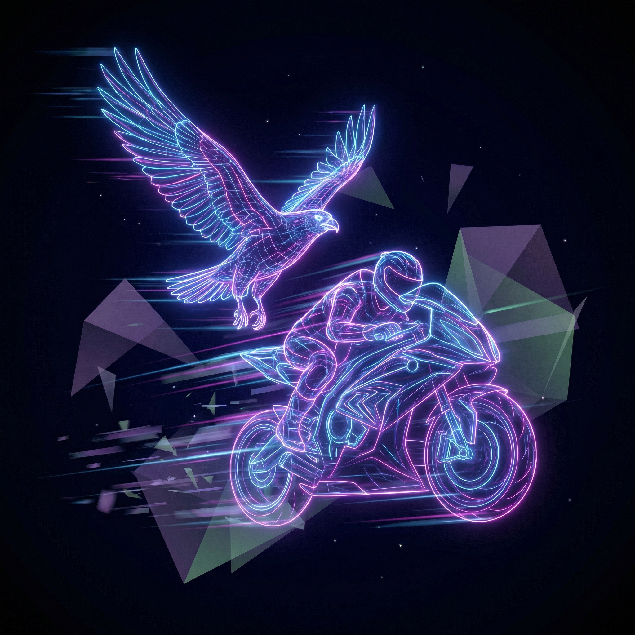 "The Hidden Logic Behind Neon Wireframe AI Prompts: Why 'Vector Lines' Triggers 3D Topology Not Flat Vectors, With Light Weight Experiments"